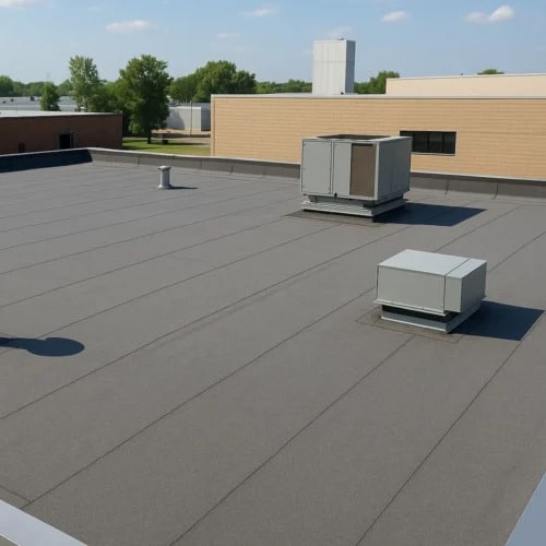 Modified bitumen roofing