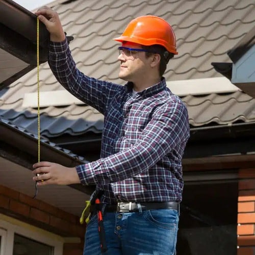 Residential roofer maintains roof.