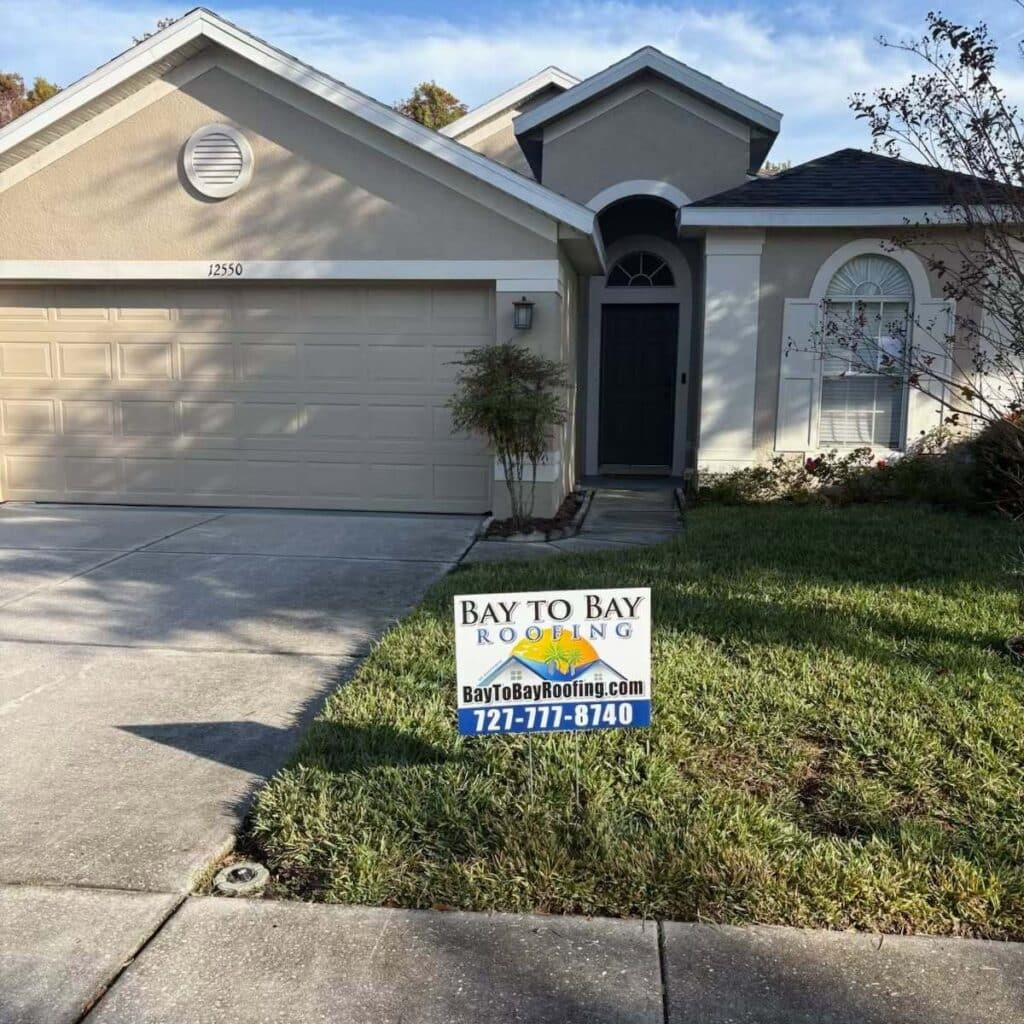 Home with new roof.
