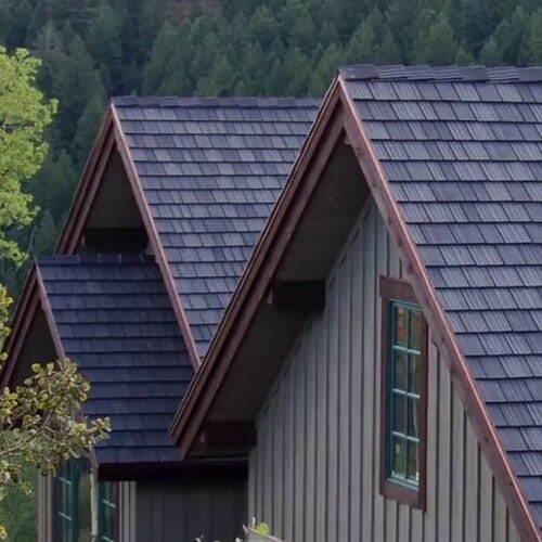 Synthetic wood roof