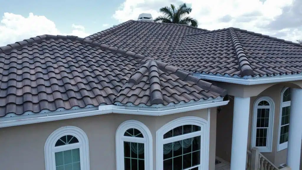A tile roof
